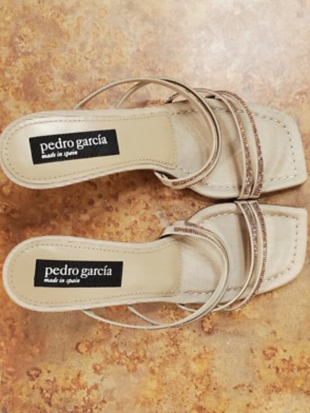 Pedro Garcia 'Isamar' Crystal Sandals Womens Size EU 42